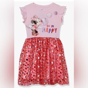 Disney Minnie Mouse Pink Graphic Dress